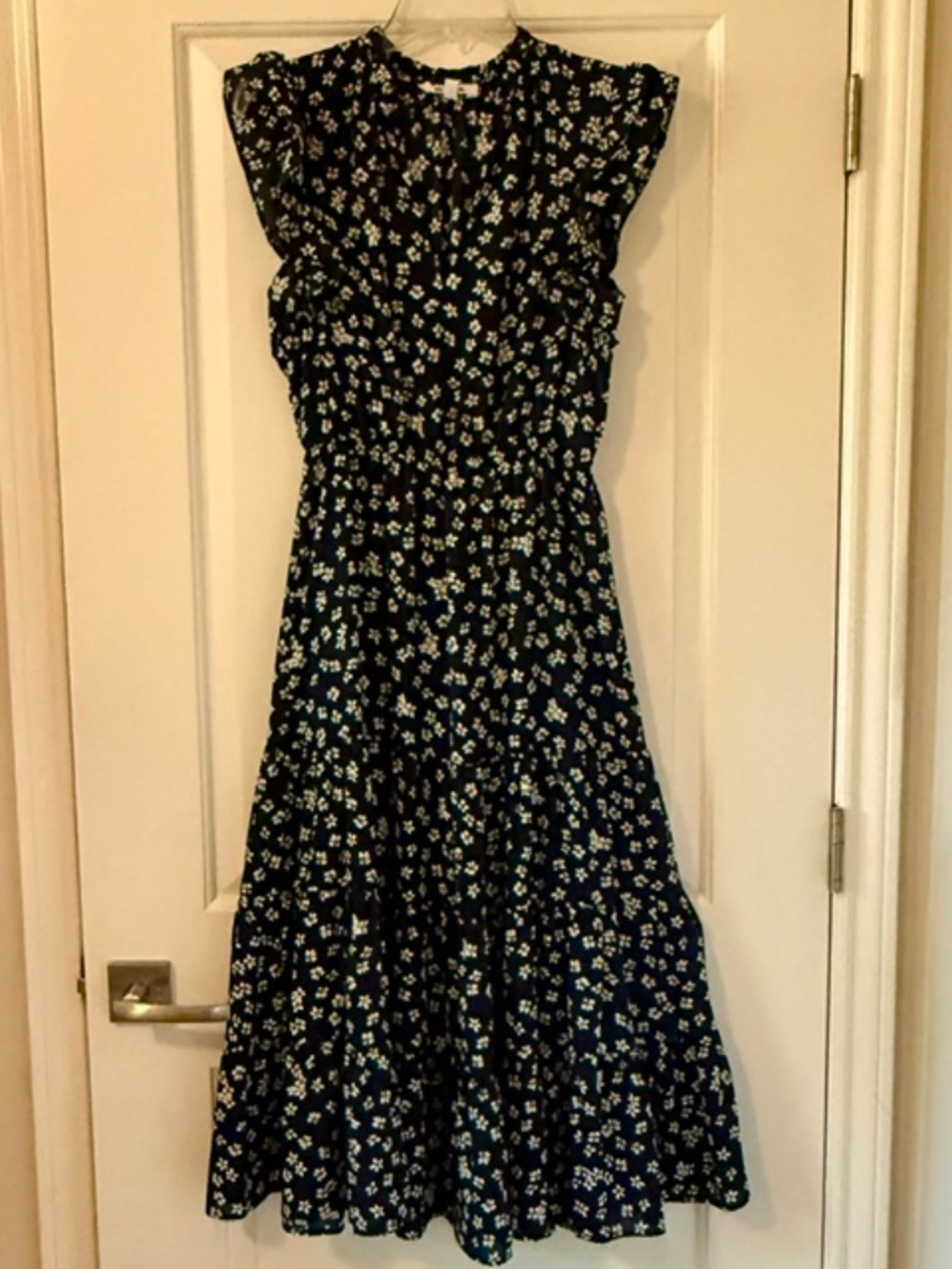 BB Dakota Steve Madden 'Floral Next Door Dress' in Oilslick/DarkBlue, Small